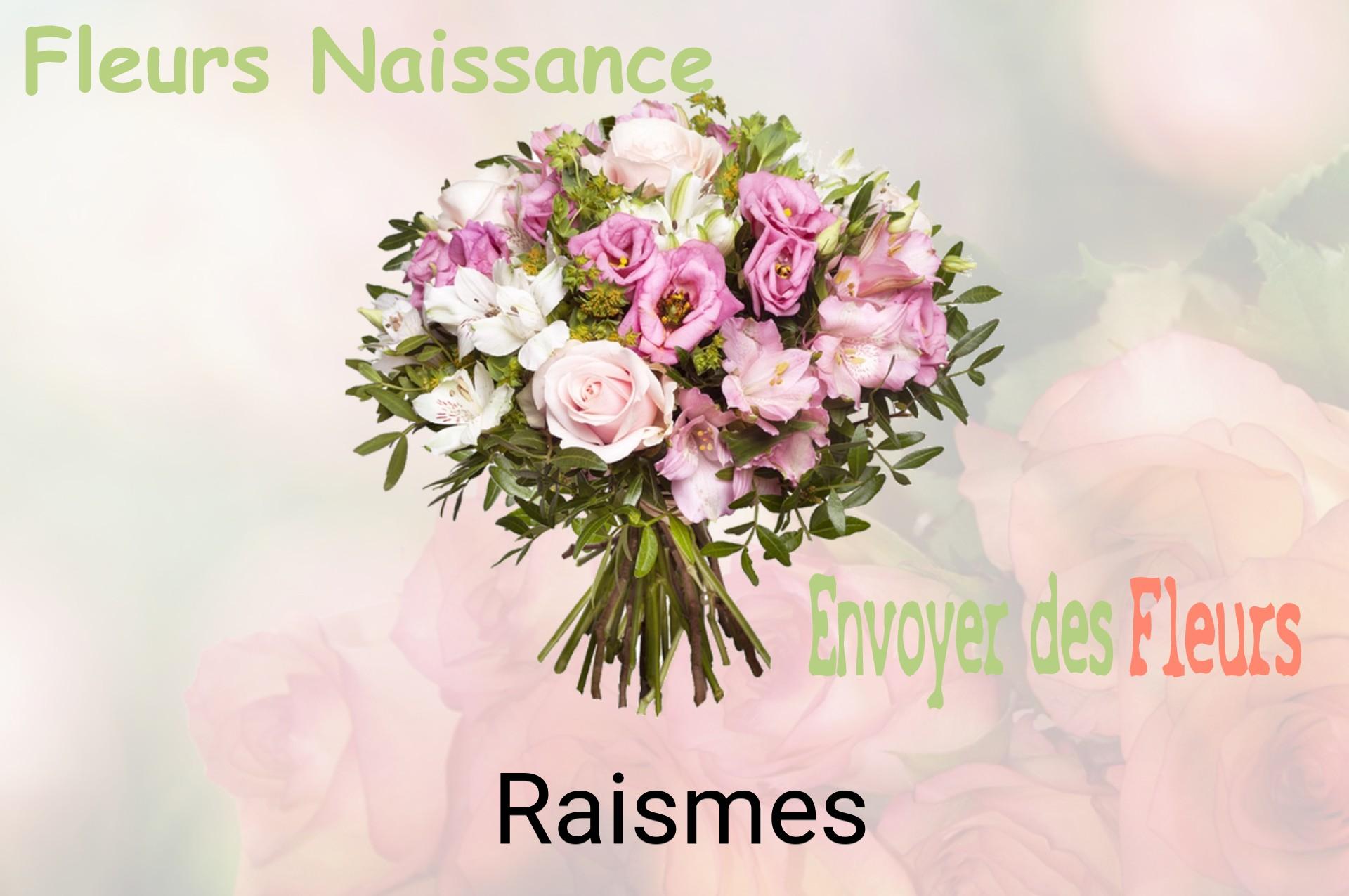 Bouquet de fleurs de naissance livré à Raismes