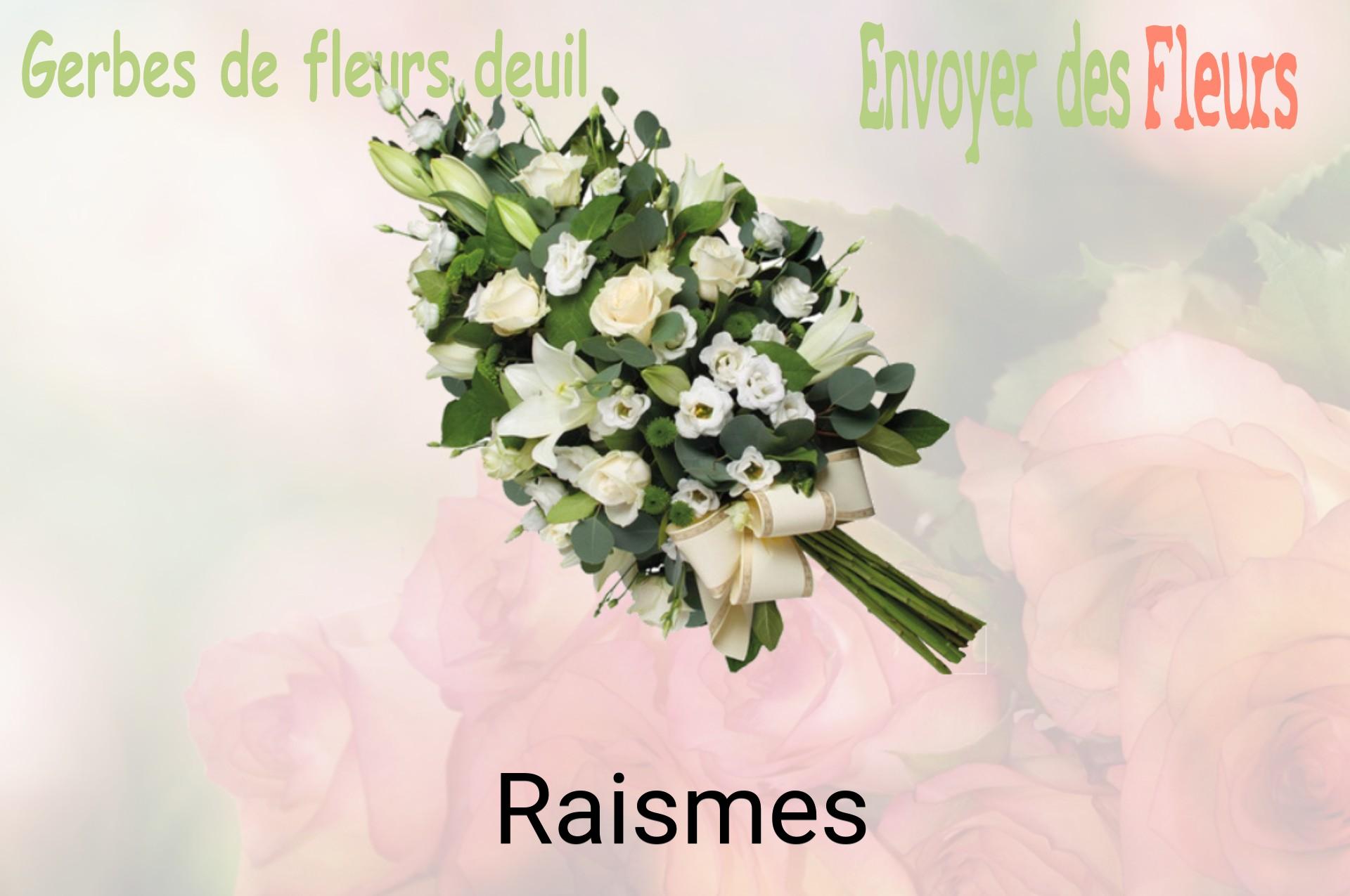 Gerbe de fleurs de deuil livrée à Raismes